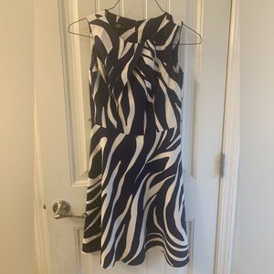 AGB Navy and White Dress